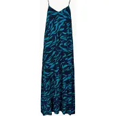 Apricot Maxikleid "Maxikleid in Trapezform", Damen, Gr. S (36), N-Gr, blau (navy), gewebt, Obermaterial: 100% Viskose CV., Kleider Maxikleid, Druck