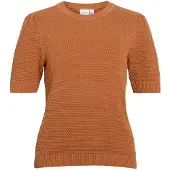Vila Kurzärmeliges Strickoberteil