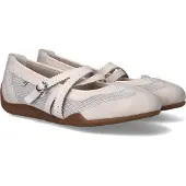 Rieker Riemchenballerina Schlupfschuh, Flats, Slipper mit Mesheinsatz