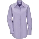 MADELEINE Langarmbluse "Hemdbluse Baumwollbluse mit Hemdkragen", Damen, Gr. 40, lila (hellamethyst), Obermaterial: 100% Baumwolle CO., Modern, figurumspielend, Blusen Langarmbluse, Ärmelschlitz