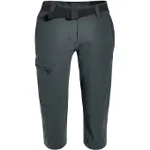 Maier Sports Caprihose "Inara slim 3/4", Damen, Gr. 42, Normalgrößen, grau, 90% Polyamid, 10% Elasthan, Hosen Caprihose, Damen Wanderhose, atmungsaktive Outdoorhose, 3/4 Hose mit 3 Taschen, Topseller