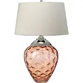 Quintiesse Elstead Samara Tischleuchte E27 72cm Poliertes Nickel Jakobsmuschel-taupe