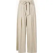 Apricot Palazzohose "Weite Hose aus Leinenmischung", Damen, Gr. L (40), N-Gr, beige (stein), gewebt, Obermaterial: 78% Viskose CV. 22% Leinen LI., uni, Hosen Palazzohose, Einfarbig