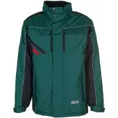 Planam Winterjacke "HIGHLINE" - XL - grün/schwarz/rot