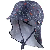 Sterntaler Bademütze mit Nackenschutz Unterwasser in helles blau | Gr.: 55 cm