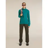 Icebreaker Damen Merino 200 Descender Zip Hoodie TIDAL TEAL M