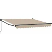 Syfax Manuelle Markise 3 x 2,5 m Beige 100% Polyester