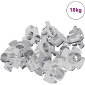 Syfax Stift-T-Nuss 7200 pcs Silber M6 mm Stahl