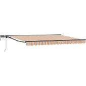 Syfax Manuelle Markise mit Solar-LED 5 x 3,5 m