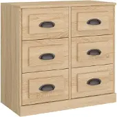 Syfax Sideboard Sonoma-Eiche 70x35,5x67,5 cm Holzwerkstoff