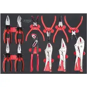 Ks Tools SCS Zangen-Satz, 12-tlg in 1-1 Systemeinlage - 711.1012