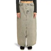 Element Jeansrock "Maxi", Damen, Gr. 31, beige (bleach tint), Obermaterial: 70% Baumwolle, 30% Baumwolle., Röcke Jeansrock