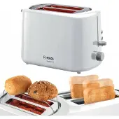 Bosch Toaster Tat3a111 Weiß Brötchenrost D07S-1ZDQ2 800 W Opiekacze do kanapek