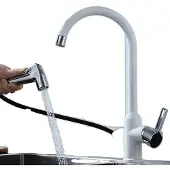 OEM Küchenarmatur, flexibler Ausziehschlauch, deckenmontiertes Design, 04027WH