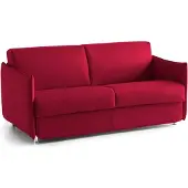 Dmora Gravere - Schlafsofa 3-Sitzer, 200x95 cm Rot, Abziehbar Italy