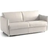 Dmora Follina - Schlafsofa 2-Sitzer, 160x95 cm Beige, Abziehbar Italy