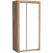 Masseno Drehtürenschrank VARUS 98/197/59 cm 2-türig Eichefarben