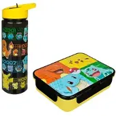 Scooli Lunchbox "mit Trinkflasche", Kinder, Gr. B/H/L: 13,5cm x 6cm x 18cm, bunt (pokémon), Kunststoff, Lebensmittelaufbewahrungsbehälter Lunchbox