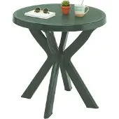 Dmora Lorwood - Gartentisch, 70x70x72h cm Grün, 2-Sitzer Italy