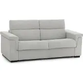 Dmora Rigolato - Schlafsofa 2 Sitzer, 185x95 cm Hellgrau, Abnehmbar Italy