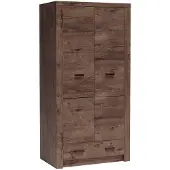 Masseno Drehtürenschrank ZERI 96/192/58 cm 2-türig Braun