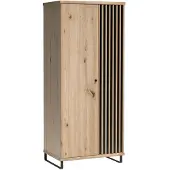 Masseno Drehtürenschrank ALMERIA 86,4/191/58 cm -türig Eiche Artisan