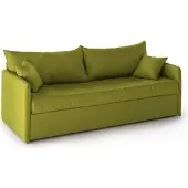 Dmora Avellana - Schlafsofa 3-Sitzer, 205x86 cm Grün, Abziehbar Italy