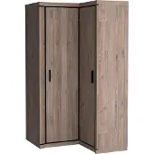 Masseno Drehtürenschrank MALAGA 100/192/58 cm 2-türig Braun