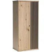 Masseno Drehtürenschrank ALMERIA 86,4/191/58 cm -türig Eiche Artisan