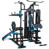 Thunder DIGLET Kraftstation mit 80 kg Gewichtsblock, Boxsack, Klimmzugstange, Dip-Station und Beintrainer