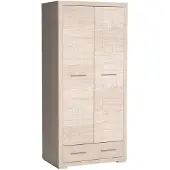 Masseno Drehtürenschrank SALERNO 88/192/54 cm 2-türig Eichefarben