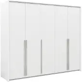 Masseno Drehtürenschrank AZIR 255/217/65 cm 4-türig Weiß