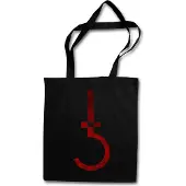 Eric Helmar Müller Urban Backwoods Satanic Cross, Stofftasche, Farbe: Schwarz