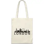 Eric Helmar Müller Urban Backwoods Skyline London, Stofftasche, Farbe: Beige