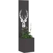Syfax Garten Sichtschutz-Leinwand Tiermuster Schwarz 32 x 32 x 150 cm