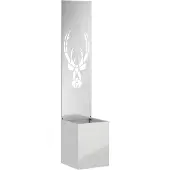 Syfax Garten Sichtschutz-Leinwand Tiermuster Silber 32 x 32 x 150 cm