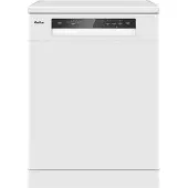 Amica GSP 543 910-1 W, Freistehend, Standardgröße (60 cm), Weiß, Schwarz, Tasten, LED