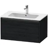 Duravit Ketho.2 Waschtischunterbau wandhängend, 1 Auszug, 810x440x480mm, für ME by Starck 233683,234583,234683, K25063016160000, Farbe: Eiche Schwarz Matt Dekor