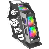 Mars Gaming MC61, Tower, PC, Schwarz, micro ATX, Mini-ITX, Gehärtetes Glas, 18,5 cm