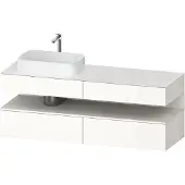 Duravit Waschtischunterschrank Qatego 160x55x60cm, w m/we g, Pl, B l, Nischenb