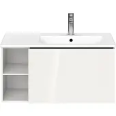 Duravit Waschtischunterbau L-CUBE 400x820x481mm Be rechts weiss hochglanz