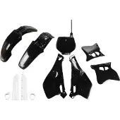Ufo Yamaha Yz 125/250 1993-1995 Yakit295f-001 Fork Protectors & Plastikbausatz Schwarz Schwarz One Size