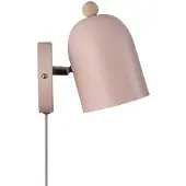 Nordlux Wandleuchte Gaston mit Kabel und Stecker, Metall, rosé