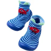 Hot Potatoes Hausschuhe für Damen und Herren, Blau