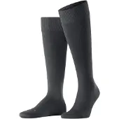 Falke Energizing Cotton Herren Kniestrümpfe, 39-40, Grau, Uni, Baumwolle