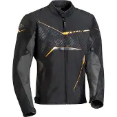 Ixon SLASH Textiljacke schwarz-anthrazit-orange XL