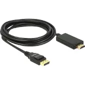 DeLOCK 85318, 3 m, DisplayPort, HDMI, Männlich, Männlich, Gerade