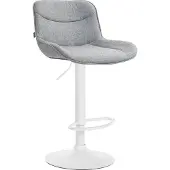 BellaFurn Barhocker mit Stoffpolsterung – Höhenverstellbar, 360° drehbar – Ergonomisches und stilvolles Design