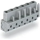 Wago 232-742/045-000 THT-Federleiste,gerade,Rastermaß 7,5 mm,grau 232742045000 - 25 Stück