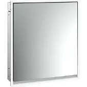 Emco loft Lichtspiegelschrank, 600mm, Unterputzmodell, aluminium/weiß, 979806101, Ausführung: 1 Tür (Türanschlag links)